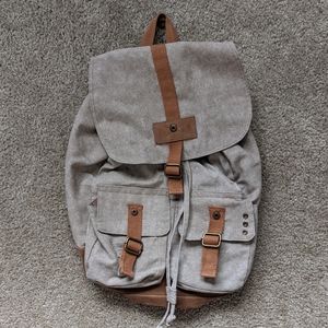 Mossimo tan canvas back pack